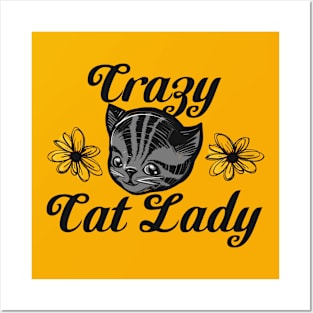 Crazy Cat Lady Posters and Art